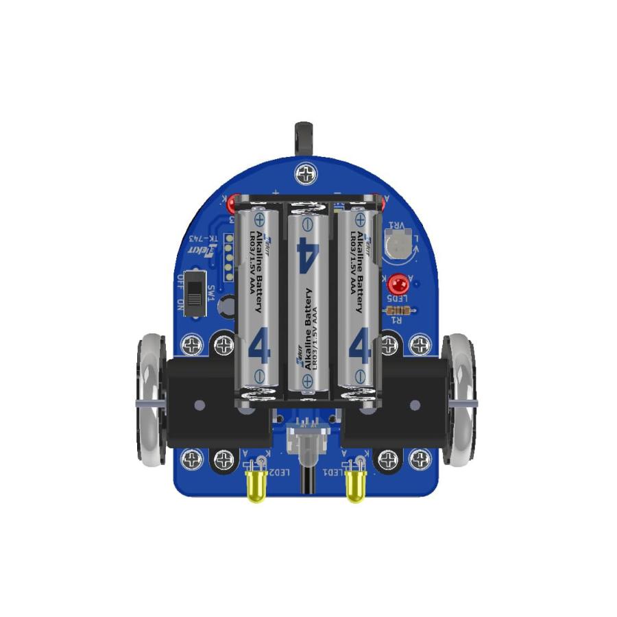 エレキット 光センサー・アボイドカー TK-743 ELEKIT EKジャパン 工作 キット  STEAM｜hcgooday｜02