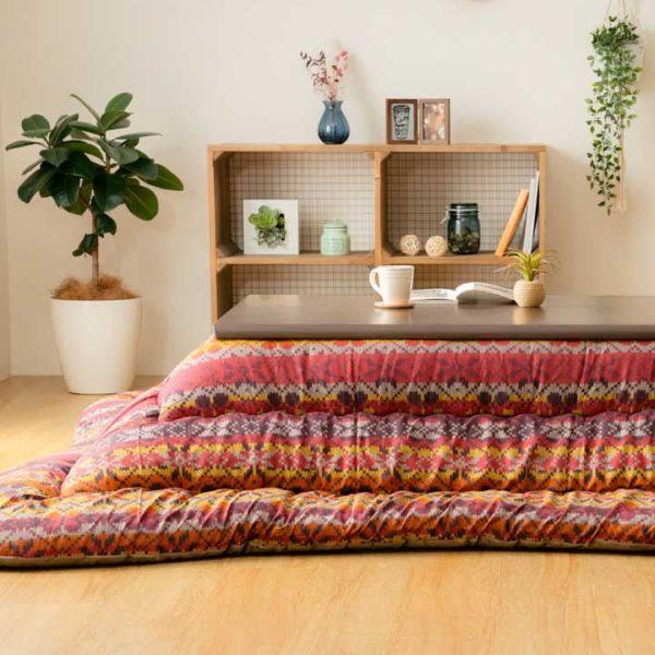 たりと　⭐︎イケヒコ　ローズ色 こたつ布団 厚掛　大判　205×315cm イケヒコ こたつ掛布団 ハノール 205cm×205cm 選べる2色 ネイビーor
