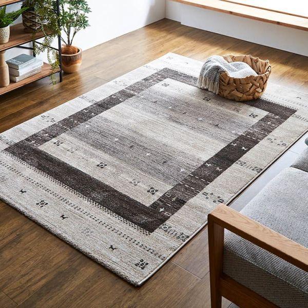 イケヒコ ウィルトンラグ トレラ 選べる2色 ベージュorグレー 約160