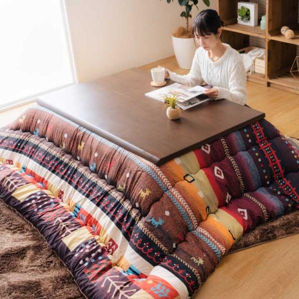イケヒコ こたつ掛布団 ベルダ 245cm×205cm 選べる2色 ブルーorレッド