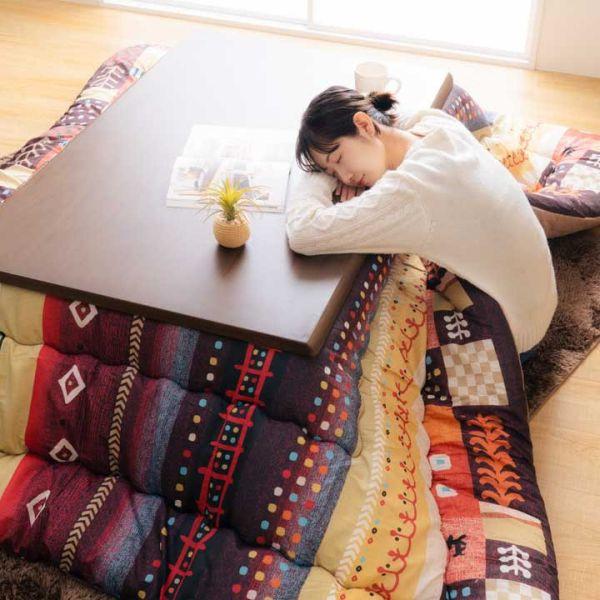 イケヒコ こたつ掛布団 ベルダ 245cm×205cm 選べる2色 ブルーorレッド