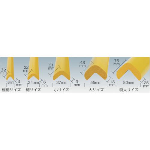 TRUSCO 安心クッション L字型 小 10本入り アイボリー 1袋 T10AC15 ※配送毎送料要 - 5