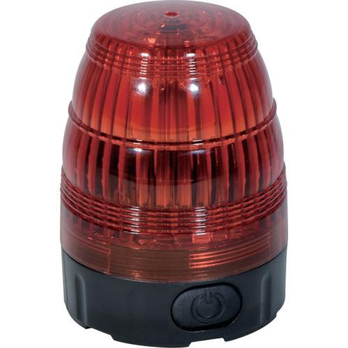 日動 小型LED回転灯 LEDフラッシャー75 電池式・マグネット付 赤 1台 NLF75BAR ※配送毎送料要