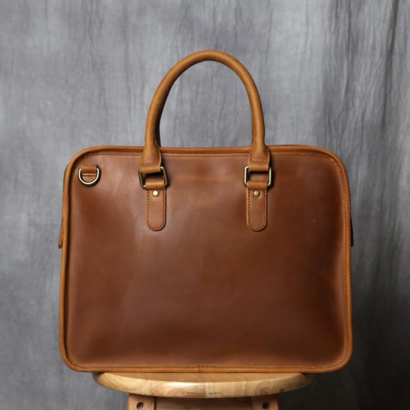 春夏セール 高品質 ビジネスバッグ ショルダーバッグ メンズバッグ 斜めがけ 本革 牛革 トートバッグ 大容量 多機能 ブラウン 包装 送料無料 Omassci Com