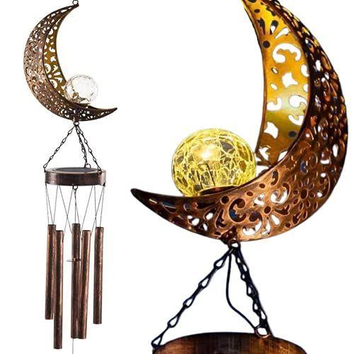 正規店仕入れの Kachiaru 風鈴 風鈴 おしゃれ ウィンドチャイム 月 ガーデンライト 人感センサー ソーラーライト 屋外 防水 Led ガーデン 三 再再販 Www Aqtsolutions Com