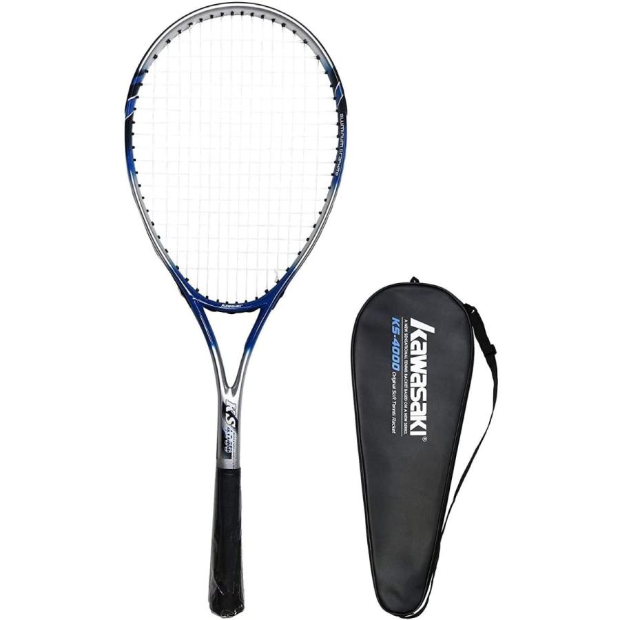 KAWASAKI ソフトテニスラケット 張り上げ ソフトテニス連盟公認 軟式テニス ブルー 全長: 685mm(27インチ)重量:260~2｜hcqjc13348｜03