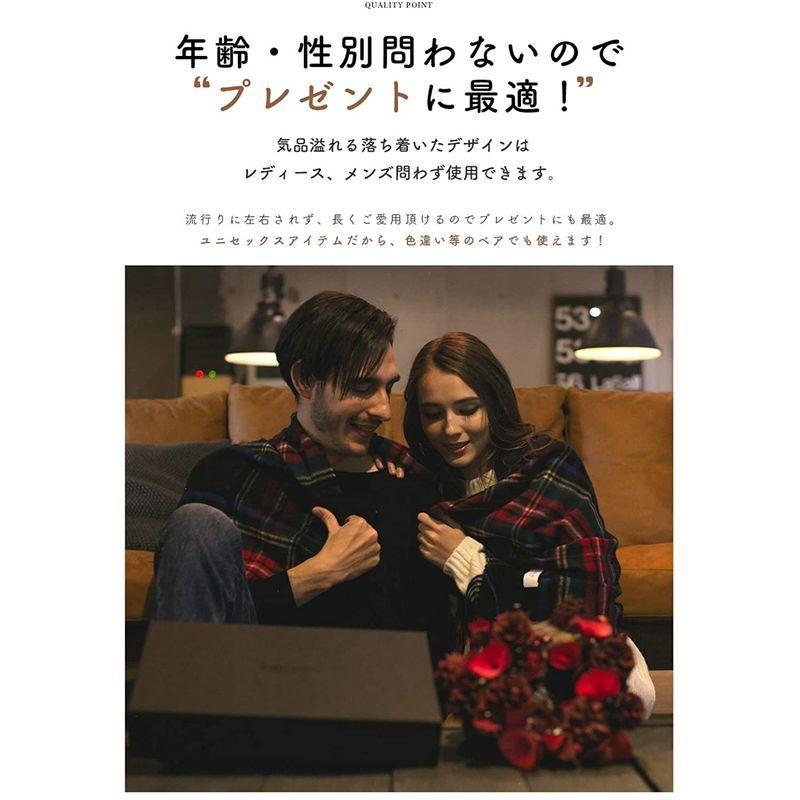 22.ライトネイビー カシミヤ マフラー カシミア マフラー 大判 厚手 ...