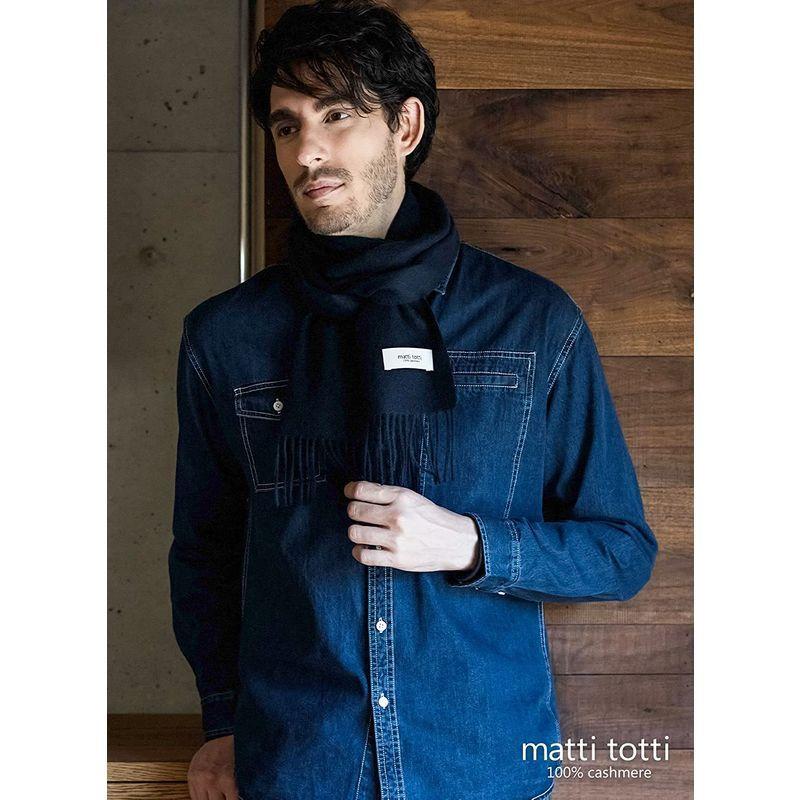 22.ライトネイビー カシミヤ マフラー カシミア マフラー 大判 厚手 ...