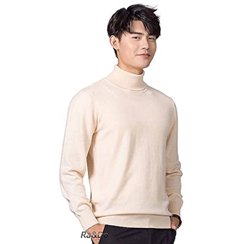 マリナボーダー Raは ドゥニットセーターメンズタートルネック綿無地暖かいカジュアルニットセーター春秋冬r030 Xxxl ベージュ Hanagrocare Com