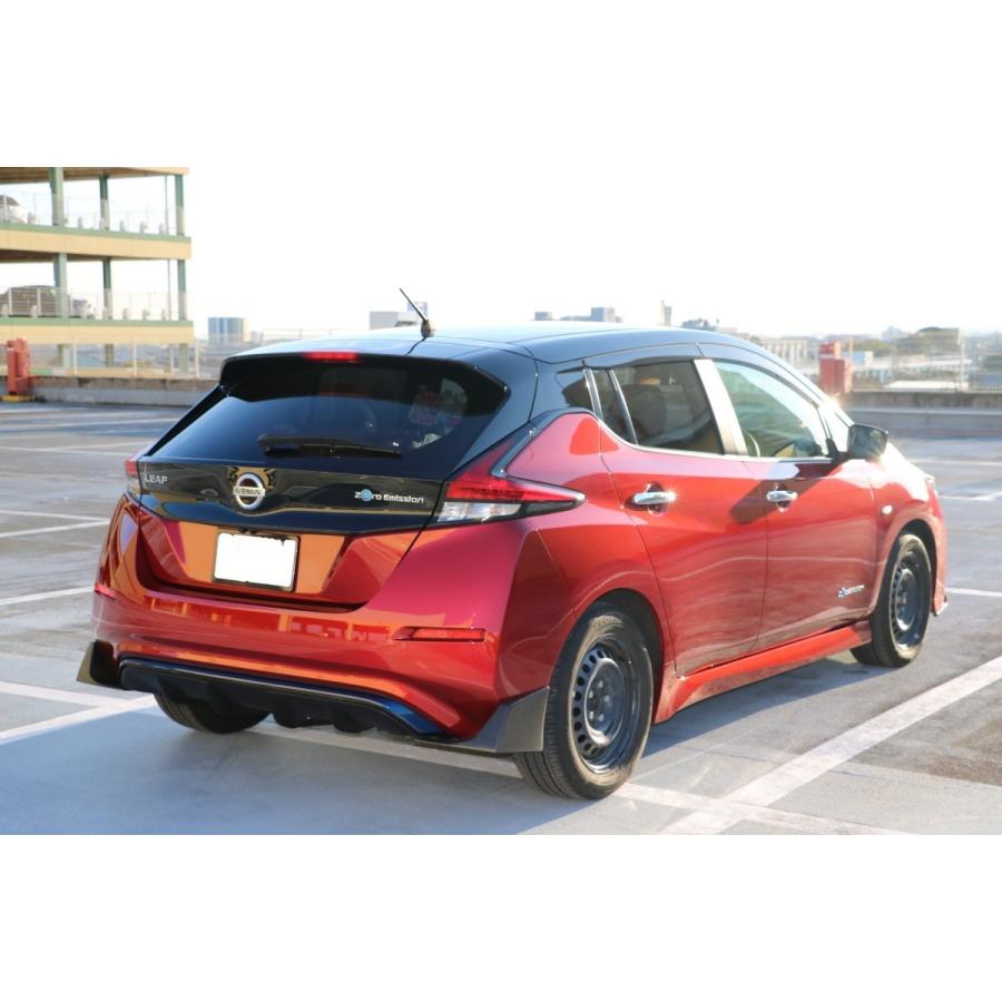 リーフ HCS Racing リアサイドスポイラー 日産リーフ ZE1 黒ゲルコート