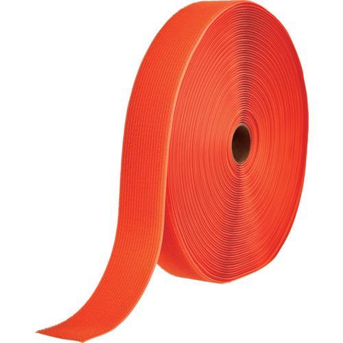 □TRUSCO フリーマジック[[R下]]結束テープ片面幅50mm長さ25mオレンジ
