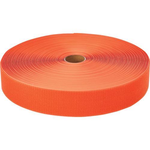□TRUSCO フリーマジック[[R下]]結束テープ片面幅50mm長さ25mオレンジ