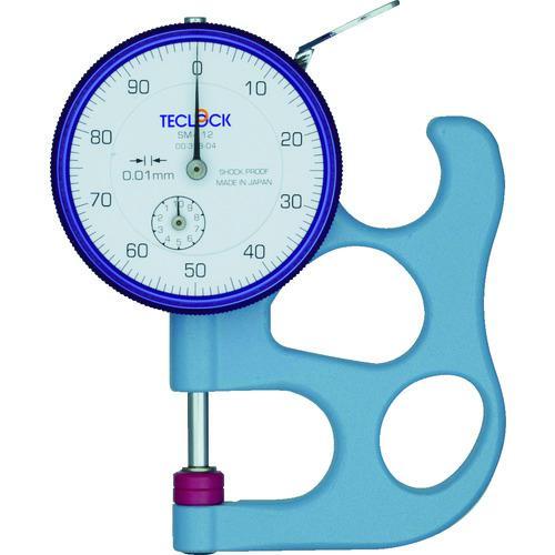 □TECLOCK ダイヤルシックネスゲージ 測定範囲0~10mm【1030027:0