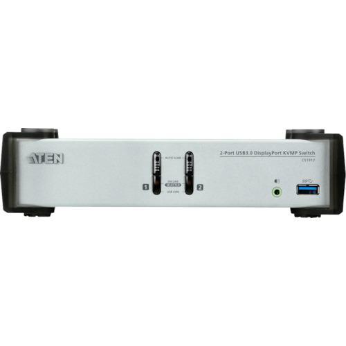 ■ATEN KVMP[[TM上]]スイッチ 2ポート/USB/DisplayPort/USB 3.0ハブ搭載【1152964:0】[送料別途見積り][店頭受取不可]の画像