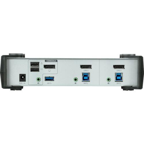 ■ATEN KVMP[[TM上]]スイッチ 2ポート/USB/DisplayPort/USB 3.0ハブ搭載【1152964:0】[送料別途見積り][店頭受取不可]の画像