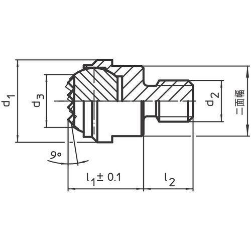 ■HALDER 揺動パッド 硬質合金インサート セレーションオネジ付【1221150:0】[送料別途見積り][法人・事業所限定][店頭受取不可]の画像