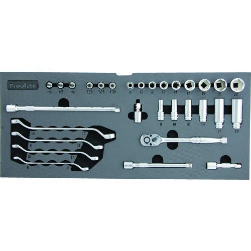 ■Pro-Auto 3/8DR.48PCツールキット シルバー【1372643:0】[送料別途見積り][店頭受取不可]_1