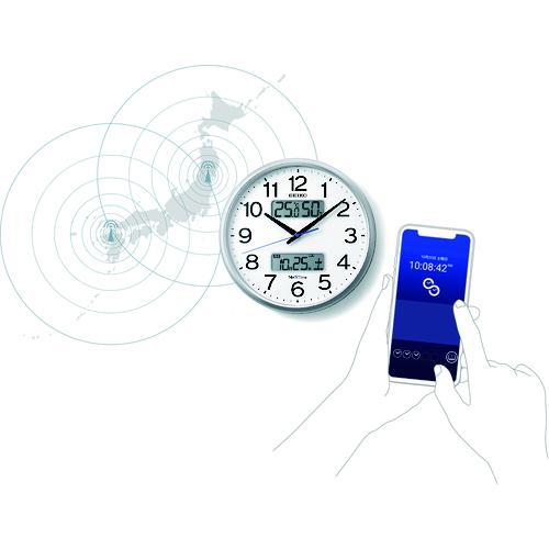 ■SEIKO 電波掛時計 ”セイコーネクスタイム ZS250S” (ハイブリッド電波時計)【1587624:0】[店頭受取不可]の画像