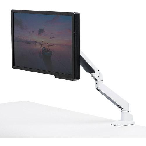 ■SANWA 水平垂直多関節液晶モニターアーム(ホワイト)【1613287:0】[店頭受取不可]の画像