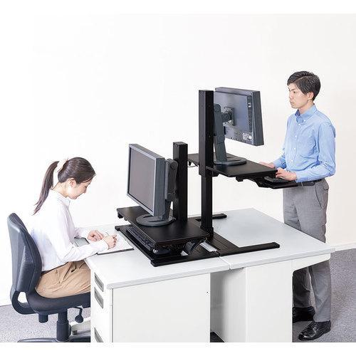 ■KING JIM デスク用昇降台【1673112:0】[店頭受取不可]の画像