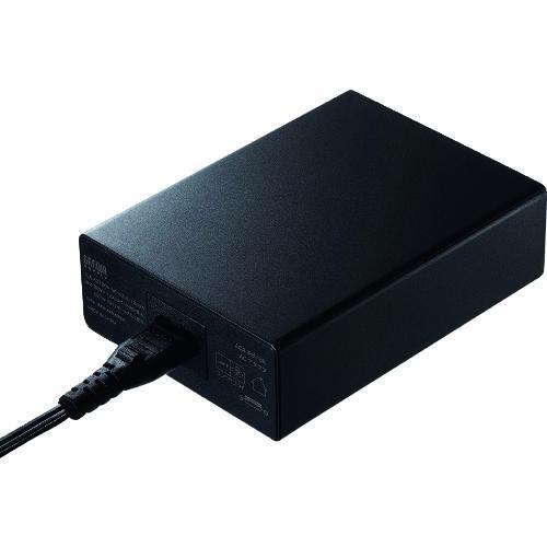 ■SANWA USB充電器 ブラック【1953713:0】[店頭受取不可]の画像