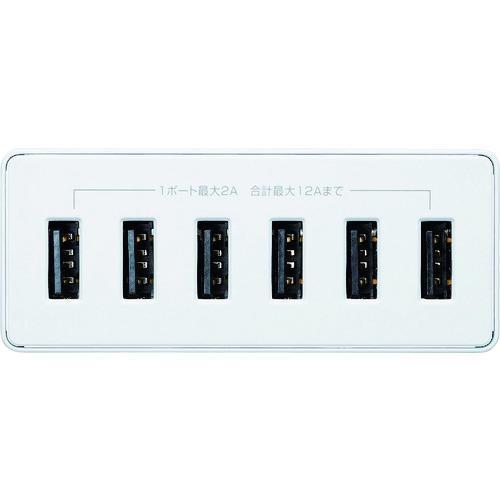 ■SANWA USB充電器 ホワイト【1953714:0】[店頭受取不可]の画像