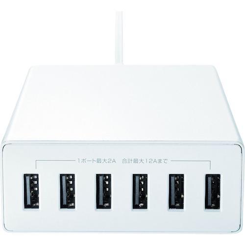 ■SANWA USB充電器 ホワイト【1953714:0】[店頭受取不可]の画像