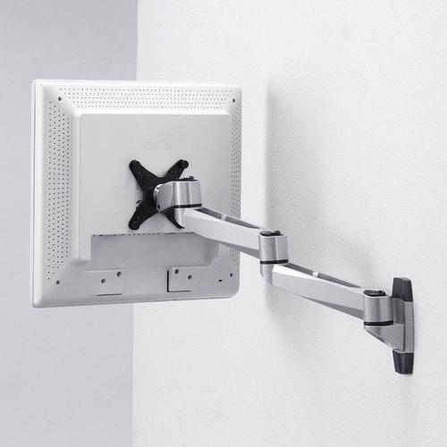 ■SANWA 水平多関節液晶モニターアーム(壁面用)【2018024:0】[店頭受取不可]の画像