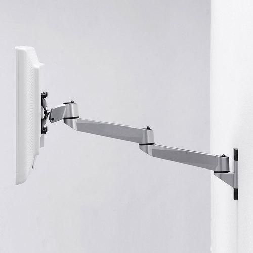 ■SANWA 水平多関節液晶モニターアーム(壁面用)【2018024:0】[店頭受取不可]の画像