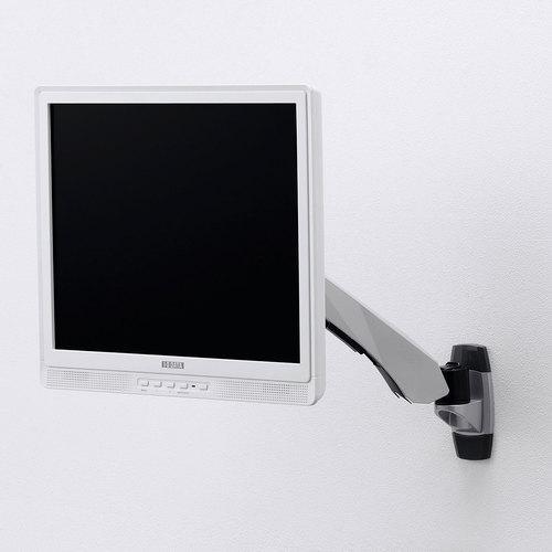 ■SANWA 垂直液晶モニターアーム(壁面用)【2021165:0】[店頭受取不可]の画像