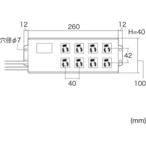 ■SANWA 雷ガードタップ【2031573:0】[店頭受取不可]の画像