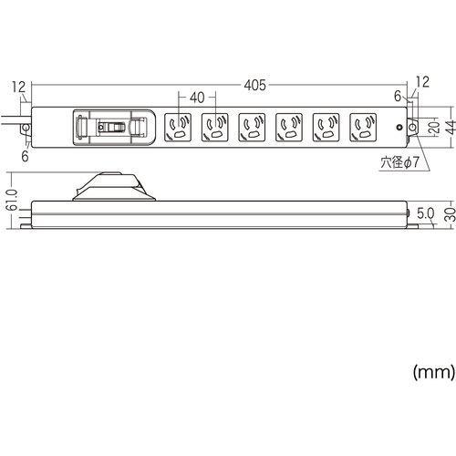 ■SANWA 安全ブレーカータップ【2033558:0】[店頭受取不可]の画像