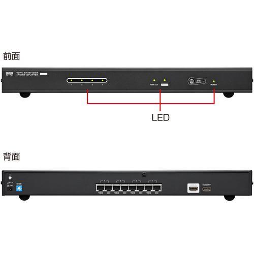■SANWA HDMIエクステンダー(送信機・4分配)【2033711:0】[店頭受取不可]_2