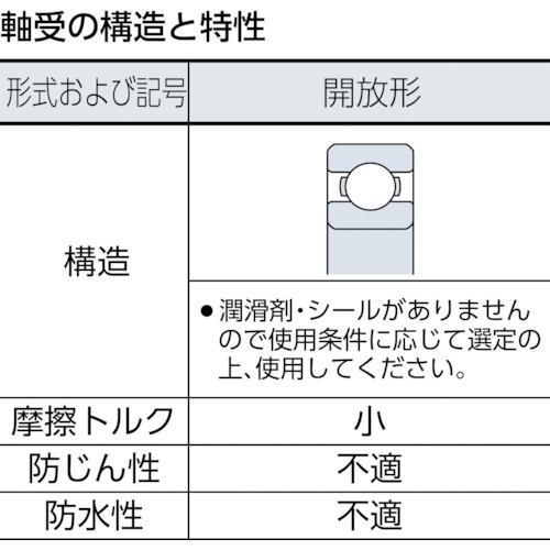 □NTN B中形ボールベアリング(開放タイプ)内輪径80mm外輪径170mm幅39mm