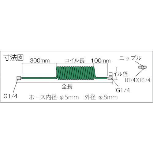 ■TRUSCO スパッタウレタンコイルホース 5X8mm 使用範囲1.3m【2315262:0】[店頭受取不可]｜hcvalor2｜03