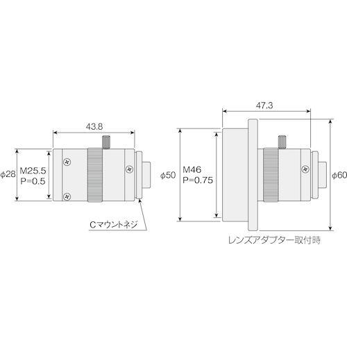 ■HOZAN 顕微鏡用品 レンズ(Cマウントカメラ用) 倍率0.19~0.93倍【2480433:0】[店頭受取不可]の画像