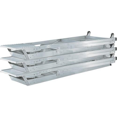 ■PiCa 折りたたみ式作業台DWR型 2.1m 手すり付き(H:900mm)【2494298:0】[直送DS][店頭受取不可]の画像