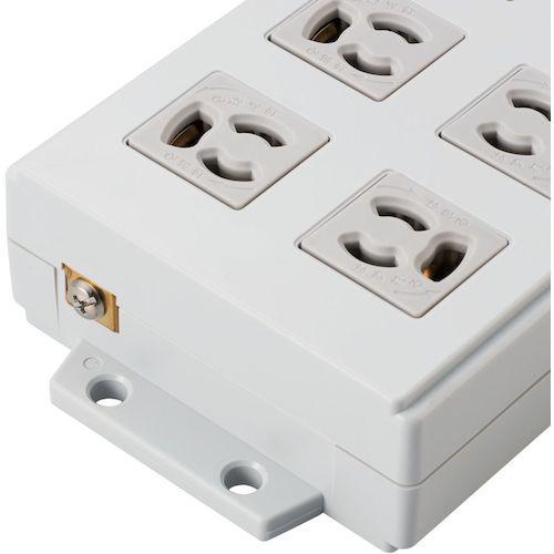■ELECOM 法人用タップ ボックス型 3P8口 2m 一括スイッチ 雷ガード ノイズフィルター【2563603:0】[店頭受取不可]の画像