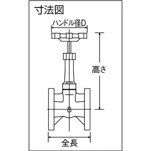 ■桑名金属工業 ゲートバルブ10K【2619431:0】[店頭受取不可]_1