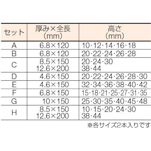 ■フジ 精密スチールパラレル 高20~44mm 5組セット【2647052:0】[店頭受取不可]_1