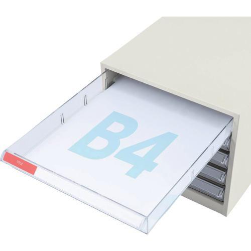 ■TRUSCO B4型レターケース 浅型5段【2782405:0】[店頭受取不可]の画像