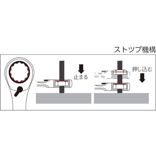 ■TONE 切替式ラチェットめがねレンチ 17mm【2944529:0】[店頭受取不可]｜hcvalor2｜02