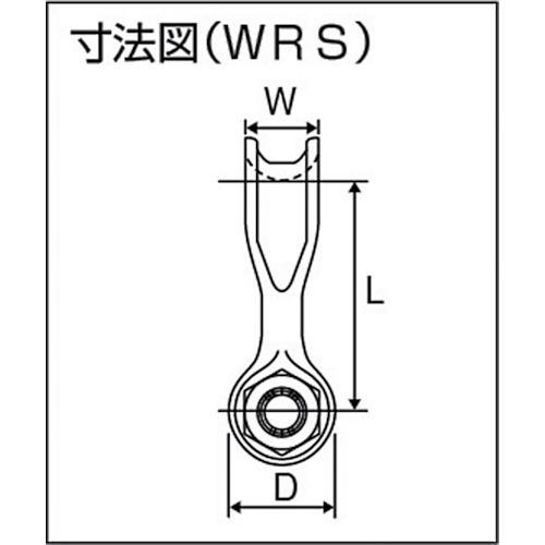 □KANSAI 軽量型ワイドシャックル ストレートタイプ WRSE 10t用