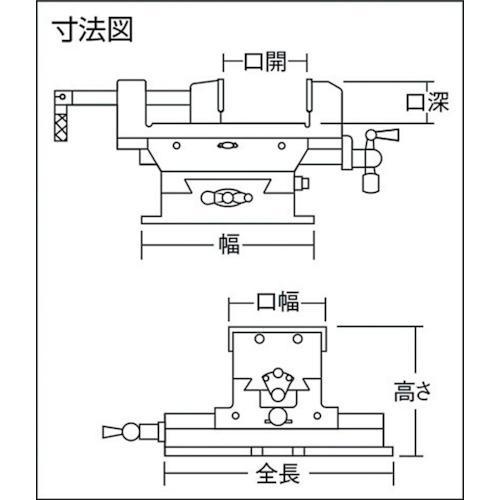 ■TRUSCO クロスバイス 100mm【3429831:0】[店頭受取不可]