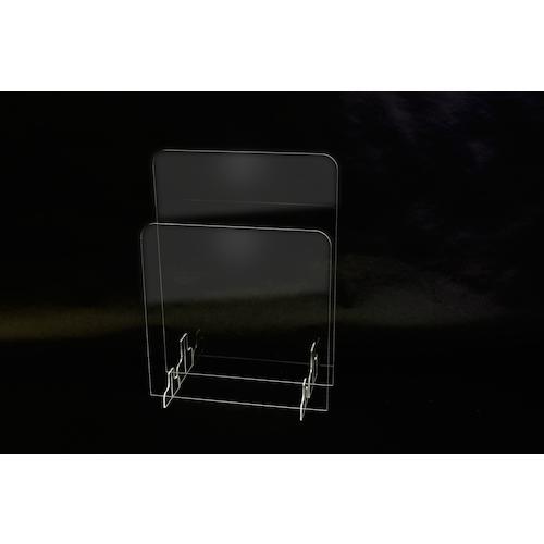 ■【在庫限り】igoods 【売切商品】 開口ありアクリルパーテーション(H80×W120cm)【3519987:0】[店頭受取不可]の画像