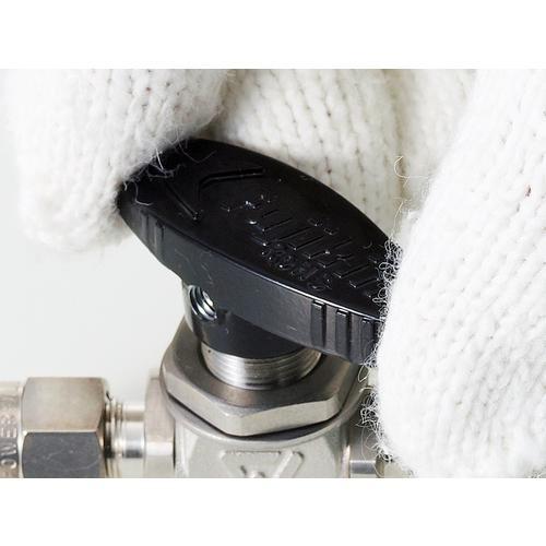 ■Fujikin SUS製4.90MPaパネルマウント式ボール弁PUBV15C【3655181:0】[店頭受取不可]_1