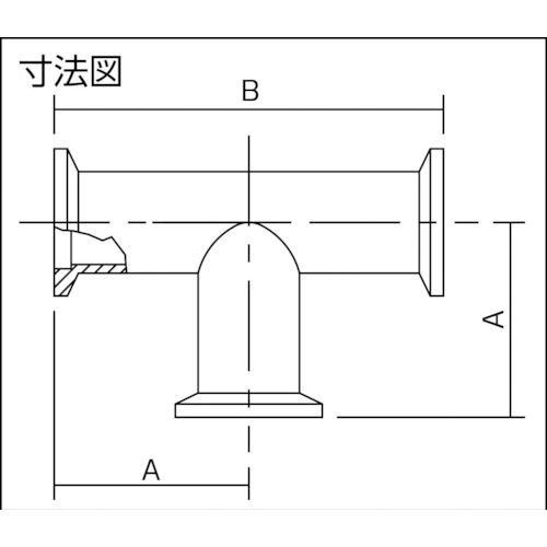 ■Edwards 真空ポンプ用ティ NW40【4195213:0】[店頭受取不可]_1