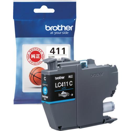 □brother インクカートリッジ LC411C シアン【4343415:0】[店頭