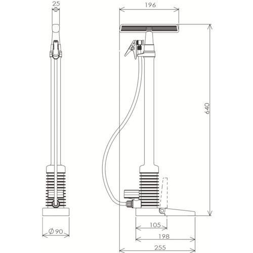 ■フルプラ ダイヤポンプ空気入れ圧力計付きレッド【4679075:0】[店頭受取不可]｜hcvalor2｜07