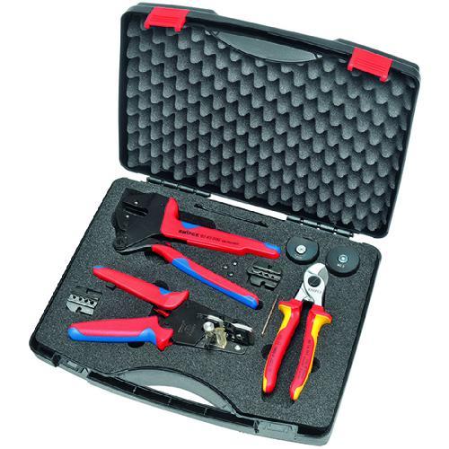 □KNIPEX 9791-01 太陽光発電用工具セット 3点【4793099:0
